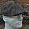 Unisex Casual Beret Wool Blend Striped Gentleman Flat Top Newsboy Hat Outdoor Sports Sunscreen Hat