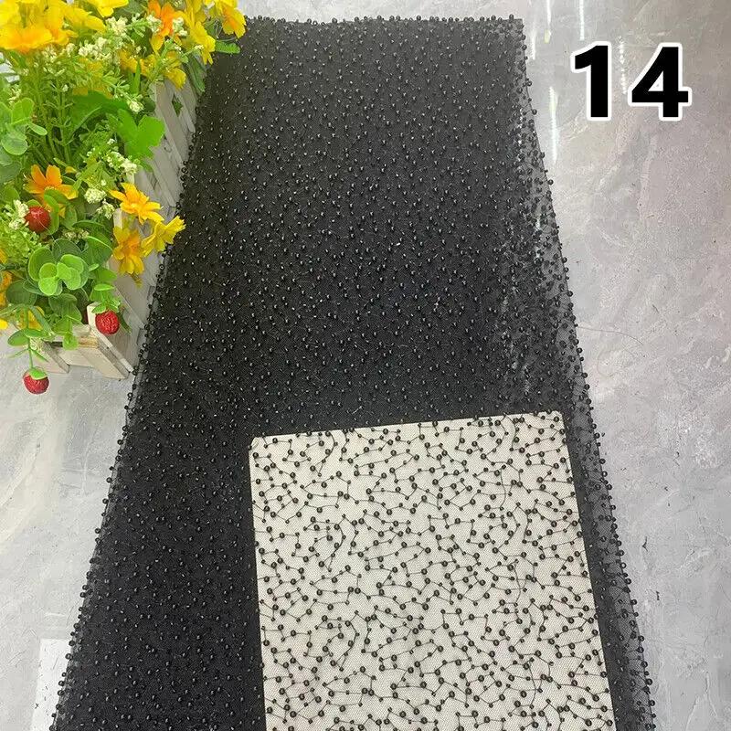 90x125 см Роскошная вышивка Жемчуг Блестки Свободные Бусины Ткань DIY Материал для Рукоделия Платье Высокое Качество Ручная Работа Жемчужные Бусины Сетка