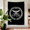 Roman SSPQR Cartoon Tapestry Art Science Fiction Room Home Decor Art Home Decor