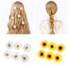 6PCS Sunflower Hair Barrettes for Casual Formal Festival Hair Clip Women Girl Hair Styling Tool Nonslip Flower Side Pin