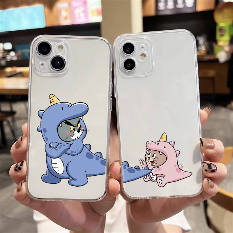 Чехол S-4 Tom and Jerry для iPhone 11 12 13 14 15 16 Pro Max Redmi A3 9A 9C 10A 10C 13C Note 9 11 Samsung S24 S21 S20 Ultra Plus A04S A05S