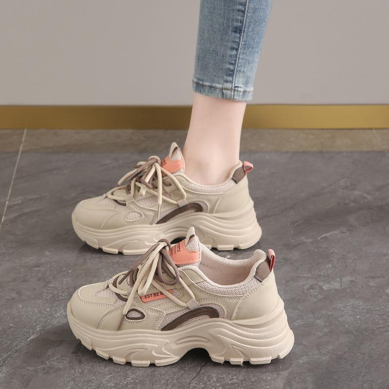Little White Shoes, Thick-soled Small Sneakers for Women, New Spring and Autumn Breathable Mesh Women