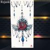 1PC Watercolor Rose Temporary Tatoo Chain Fake Jewelry Bracelet Flash Tatoo For Women Body Art Tatoo