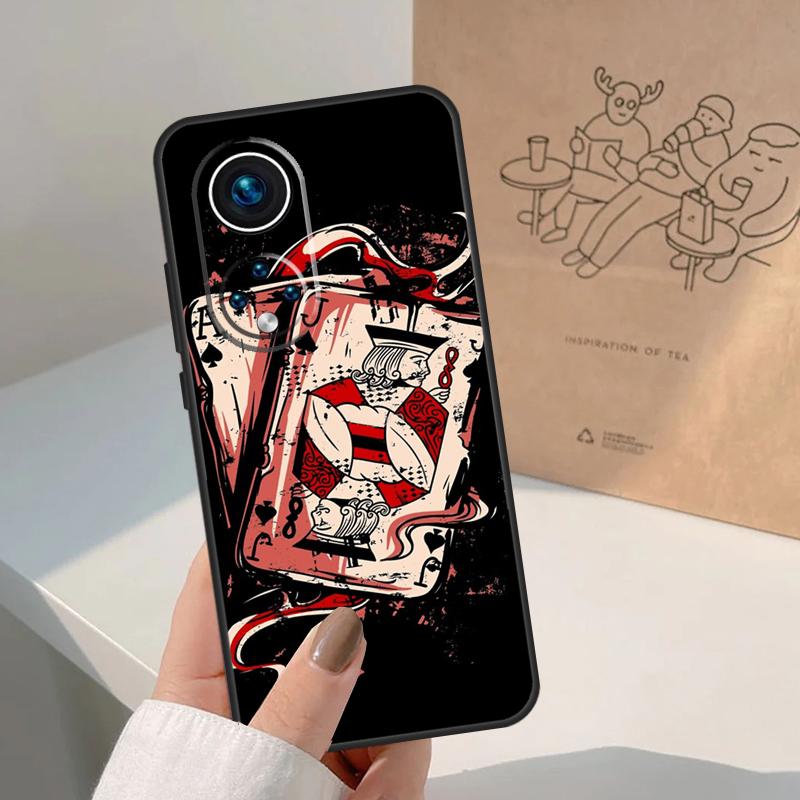 Туз пик Покер Для Honor Магический 8 5 6 7 Pro Чехол Для Honor 400 200 Lite 50 70 90 X8c X8b X9a X9b X9c X9d Win