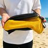 Grid Pattern Pillow Storage Bag 2-in-1 Camping Headrest Durable Travel Pouch  Camping Sleep
