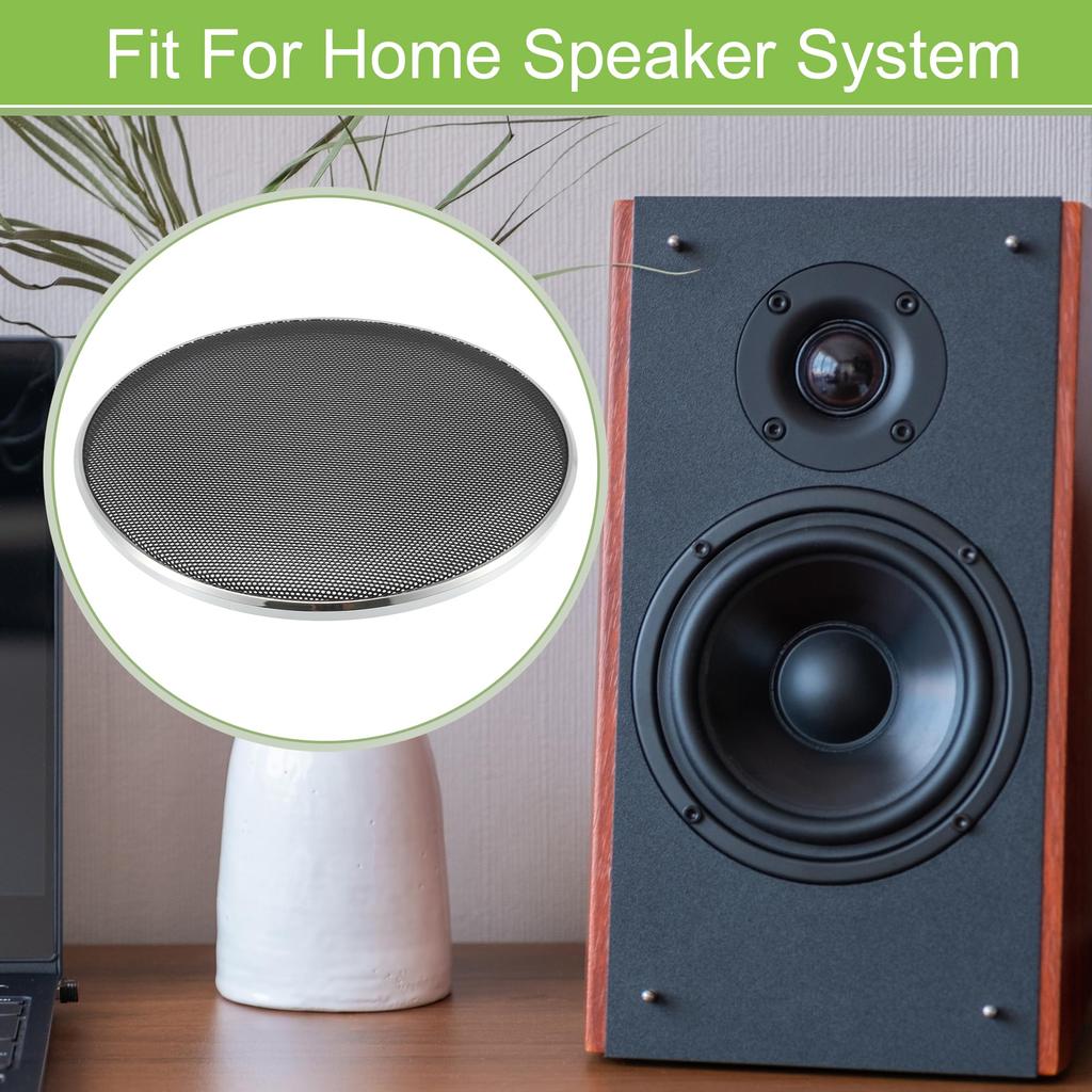 ACROPIX Universal 6" Car Speaker Grille Cover Mesh Round 6" Audio Speaker Subwoofer Guard