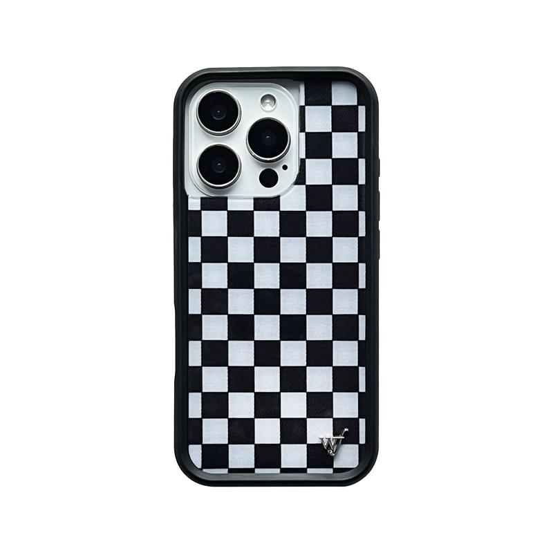 Чехол для телефона Wildflower 3D с принтом леопарда в горошек Для iPhone 16 15 14 Plus 12 13 14 15pro 17pro WF Милый клетчатый чехол с мультяшной едой