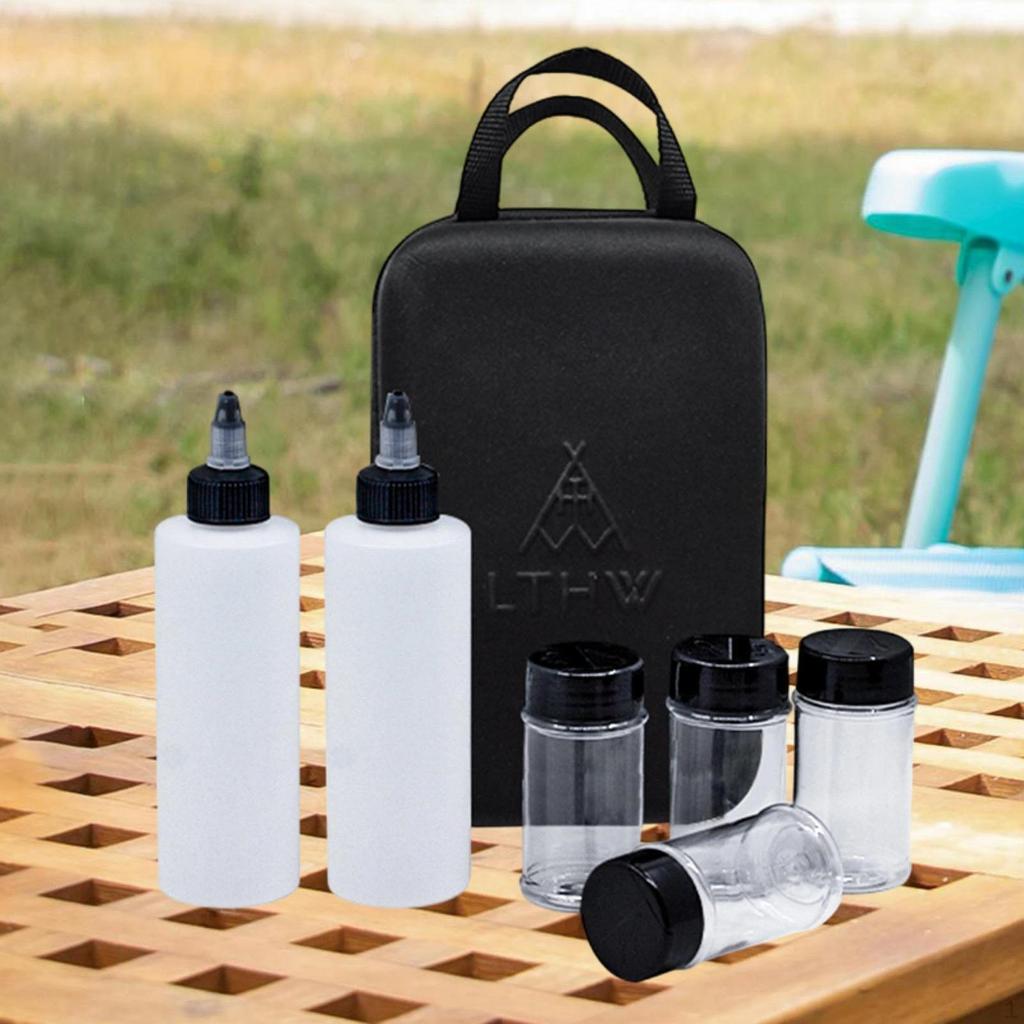 Camping Portable Spice Bottle Seasoning Storage Bag Oil Dispenser Bottles for