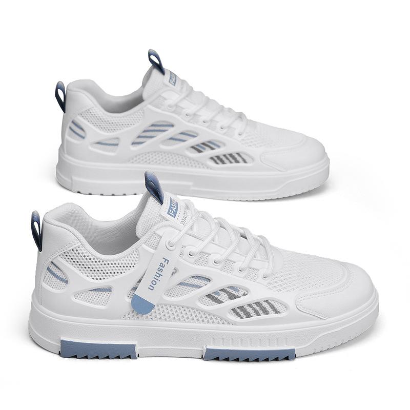 Мужская обувь 2025 года, новая осенняя дышащая сетка на плоской подошве, повседневная спортивная молодежная корейская версия обуви Putian tide