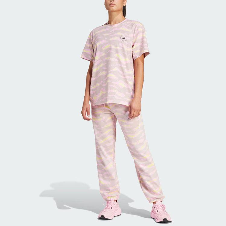 adidas Футболка из органического хлопка с графическим принтом от Stella McCartney IN3631