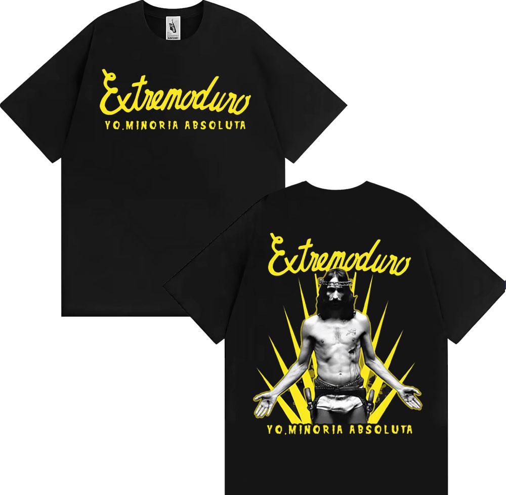 Rock Band EXTREMODURO Tour 2025 Cover Tshirt Men Women Fashion Vintage Short Sleeve T Shirts Summer Pop Loose Oversized T Shirt