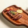 Solid Wood Ebony Wood Cutting Board Thickened Kitty Shape Steak Tray Fruit Chopping Board  Kitchen