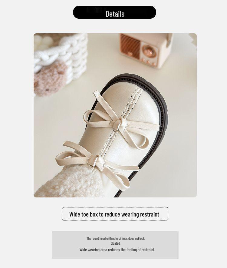 Мягкие Нескользящие Кожаные Детские Сапоги, Дизайн С Закрытым Носком, С Хлопковой Подкладкой, Для Девочек, Стиль Мартинс, Зима 2025