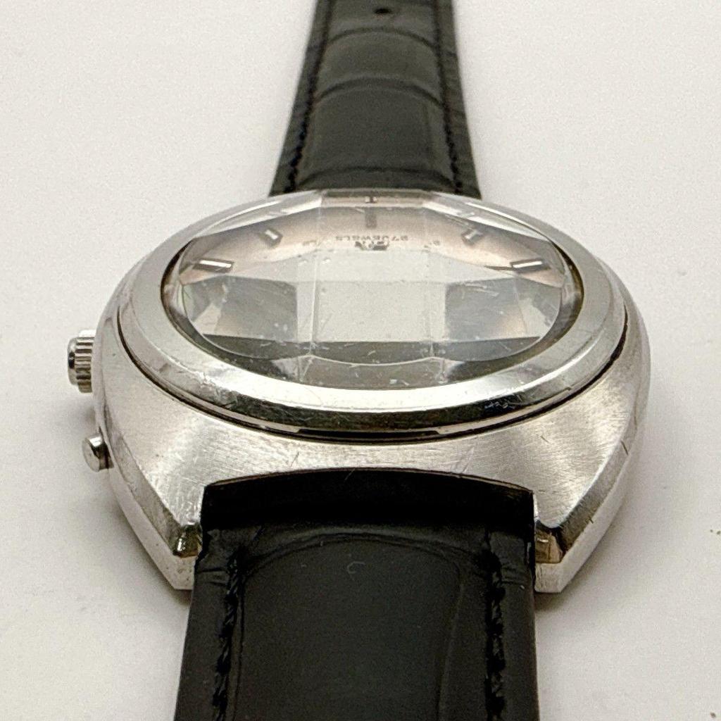 Б/У B163 [Рабочие/Винтажные/Новый ремешок] ORIENT Chrono Ace Автоматические механические 27 камней Мужские часы