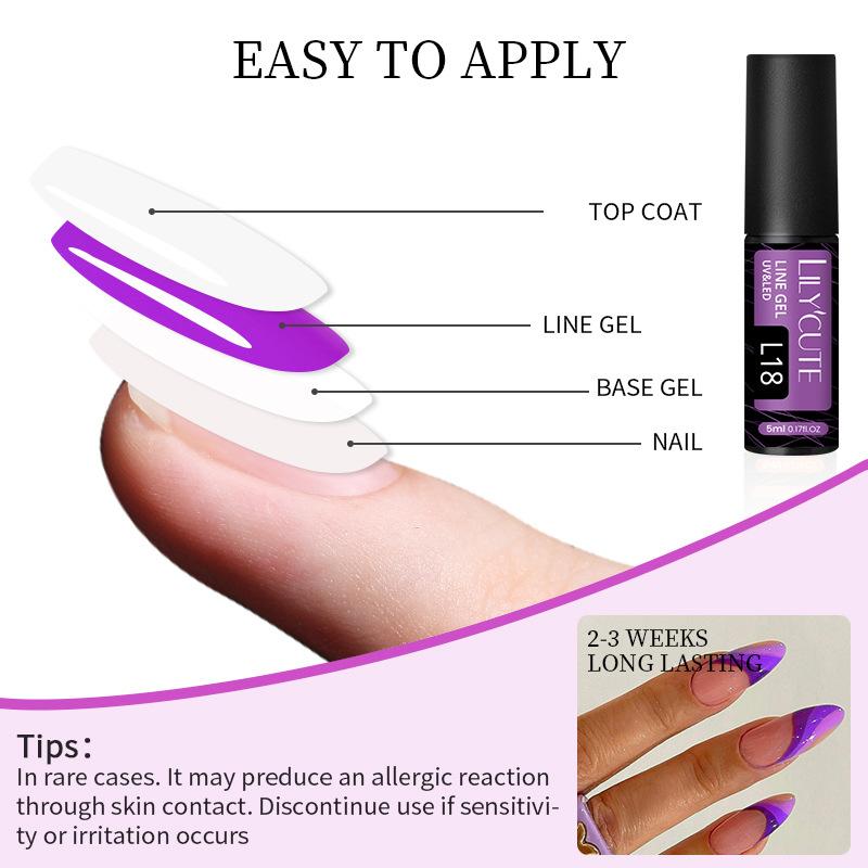 Полный набор эластичного клея-кисточки, флуоресцентный клей-крючок для нейл-арта, окрашенный клей для маникюра своими руками, фототерапевтический лак для ногтей