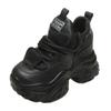Fashion 10CM Heels Women High Platform Sneakers 2025 New Spring Chunky Dad Casual Sport Shoes Thick Sole Trainers Leather Sneakers Woman