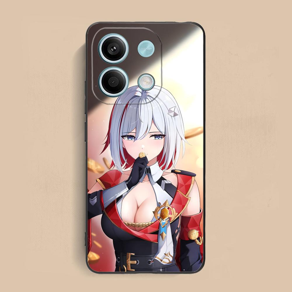 HSR Топаз Матовый ТПУ Чехол для Мобильного Телефона для Xiaomi Redmi Note 14 13 12 11 S Pro Plus 4G 5G Цветная Печать Обложка