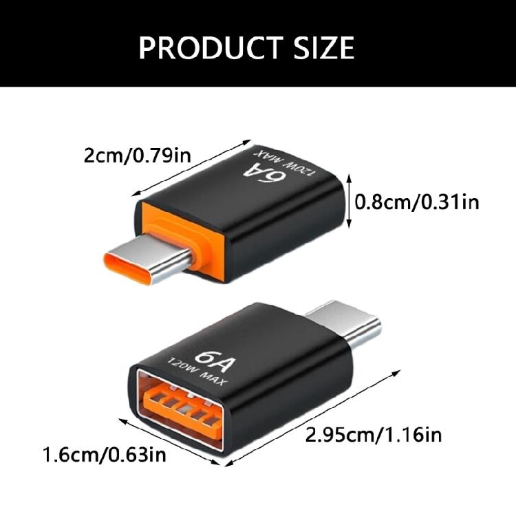 Металлический адаптер Type C на USB 3.1 10 Гбит/с Карманный адаптер для зарядки Несколько размеров Обновления для быстрой передачи данных и зарядки
