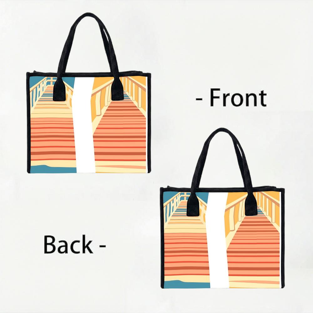 Stylish Printed Tote Bag for Daily Use