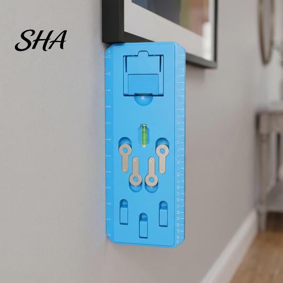 Wall Decor Installation Kit Picture Hanging Tool with Level for Easy Frame Positioning, Quick Precise Position Alignment Gadget Kit, Photo Painting