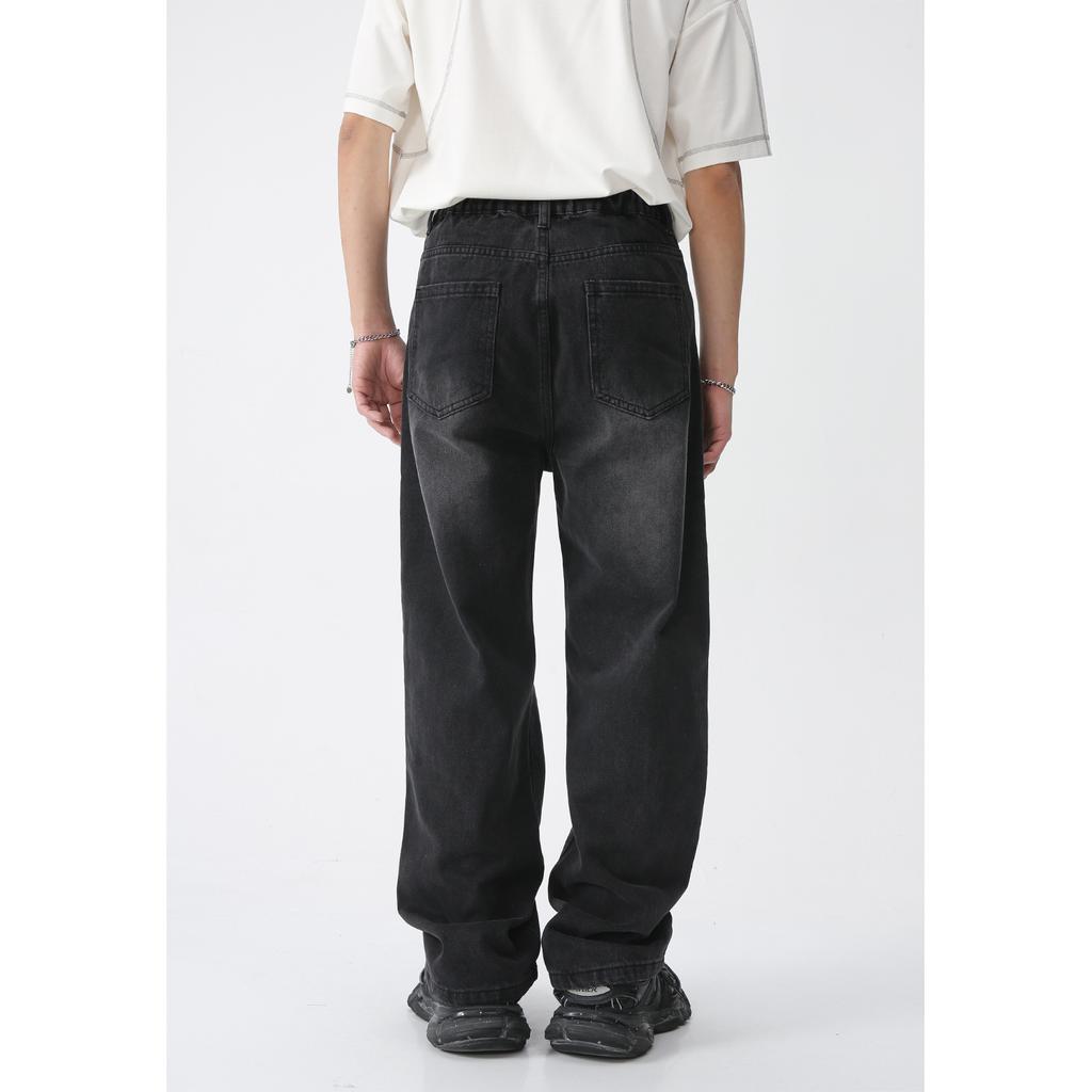 Мужская весенняя новинка, мужские корейские прямые брюки, американские модные джинсовые брюки с перфорацией