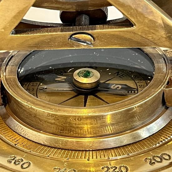 Настольный телескоп из золотой латуни в винтажном стиле, подарок для парусного спорта с компасом и секстоном, подарок для гаджета