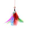 Cat Toys Interactive Funny Multicolor Color Feather Bells Cat Stick for Pet