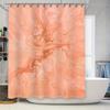 Роскошная шторка для душа с мраморным принтом, мягкая ткань, быстросохнущая, водонепроницаемая, декор для ванной комнаты для дома, для гостиницы, персикового цвета (180X245См)