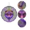 3D Rotating Metal Wind Chime - Handcrafted Mandala Fox Design, Battery-Free Outdoor Decor, Unique Gift for Home & Garden (Animal Wall Art)