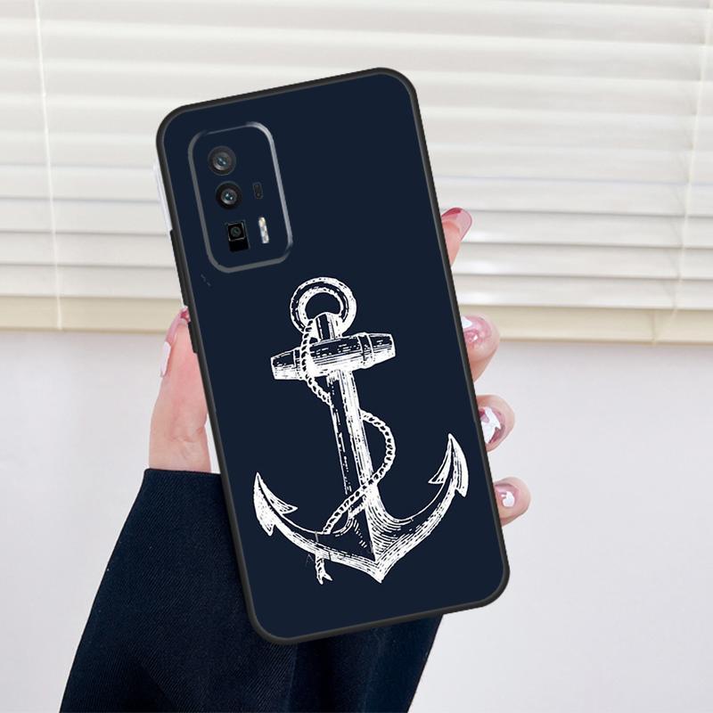 Anchor Sea Beach Cover For Xiaomi 15 14 13 Ultra 11T 12T 13T 14T Pro POCO X7 Pro X3 X5 X6 M6 F5 F6 Pro Case