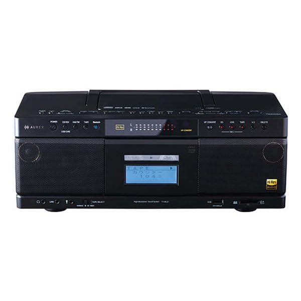 Радиокассетный магнитофон AUREX TY-AK21-K (черный) Высокое разрешение SD/USB/CD