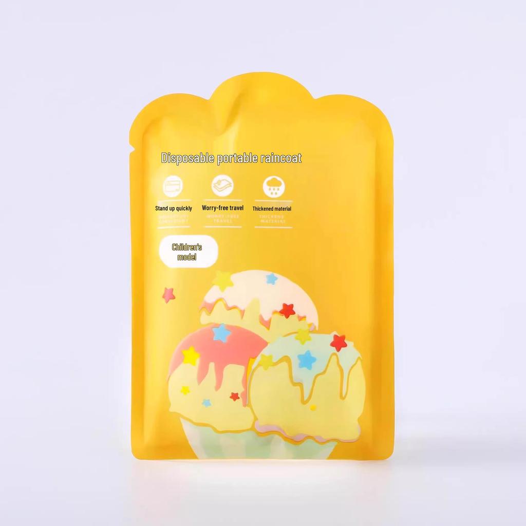 Детский и взрослый портативный водонепроницаемый пончо - Универсальный утолщенный дождевик для школы, путешествий и прогулок