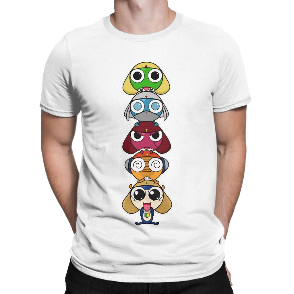 Men Womens TShirt Leap Frogs In Space Sgt Frog Keroro Vintage Cotton Tees Short Sleeve T Shirt Crew Neck Clothes New Arrival