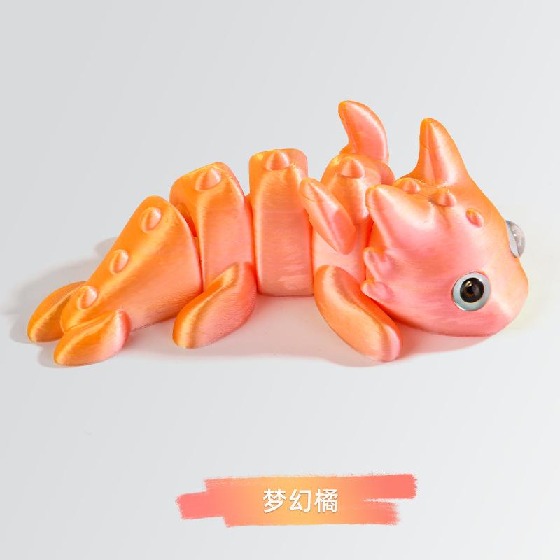 10 см 3D-печатные игрушки Симуляционная кукла Рыба Реалистичные глаза Суставные соединения Движущиеся Детские игрушки Подарки Домашний декор