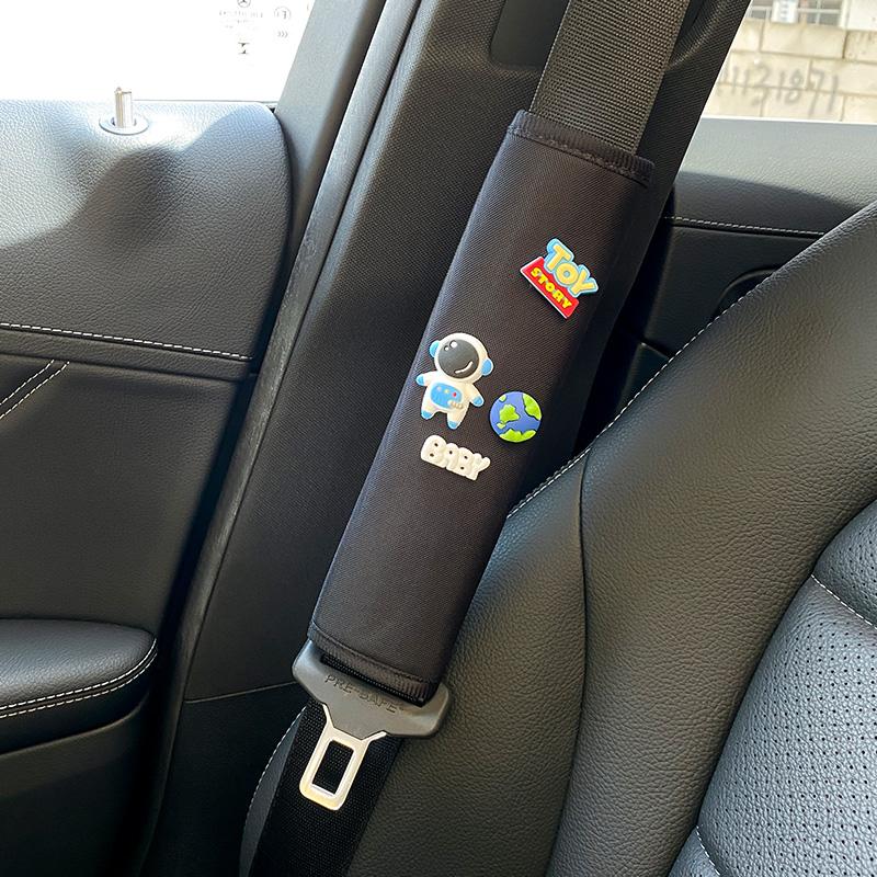 1Pcs Car Seat Belt Shoulder Cover Extended Cute Cartoon Car Safety Belt Protective Cover Car Interior Decoration
