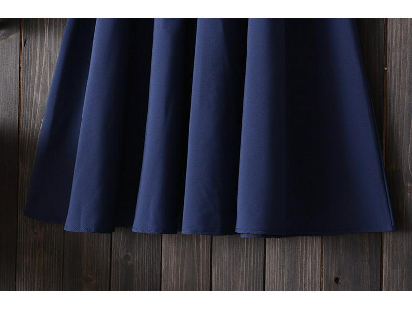 Юбка А-силуэта в стиле колледжа с поясом - Универсальная, средней длины, летняя юбка для женщин