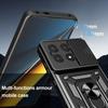 For POCO X6 Pro 5G Case Armor Slide Camera Protection Kickstand Phone Cover for Xiaomi POCO X6 Pro Capa Shockproof Funda