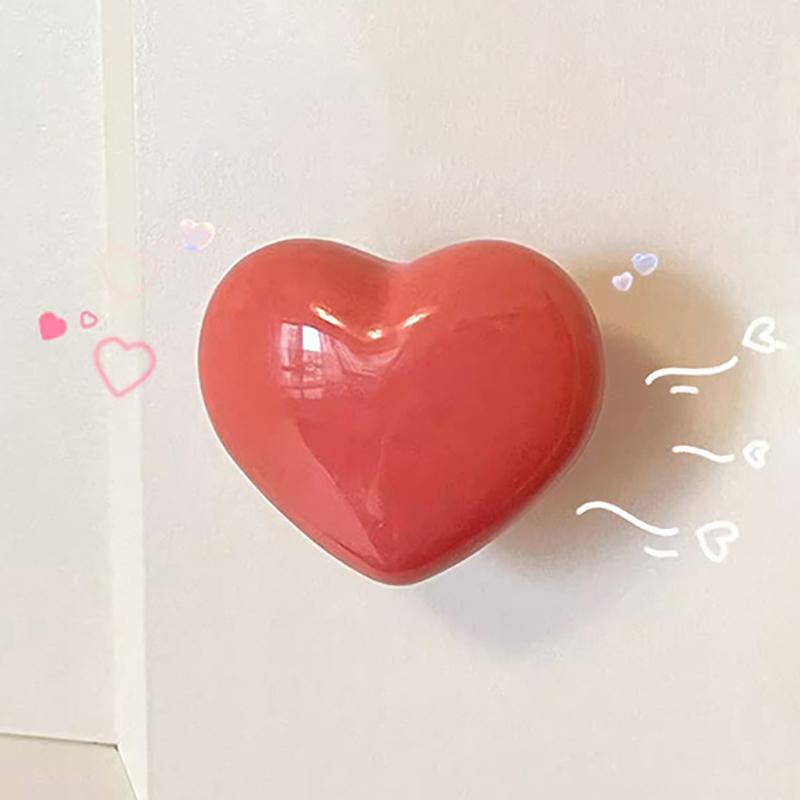 1 шт. Туалетная кнопка с пластиковой ручкой в форме сердца, декор для ванной комнаты, водяной кнопочный переключатель