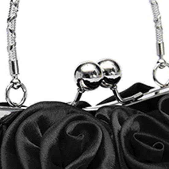 Женская шелковая сумочка с цветком розы, свадебный клатч, вечерняя сумка для свадьбы