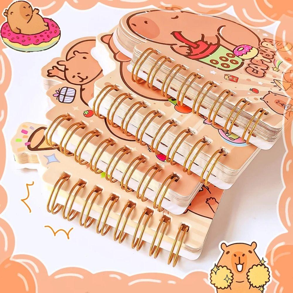 Канцелярские товары Мультяшные блокноты Capybara Многофункциональные блокноты Kawaii Capybara для ручного учета