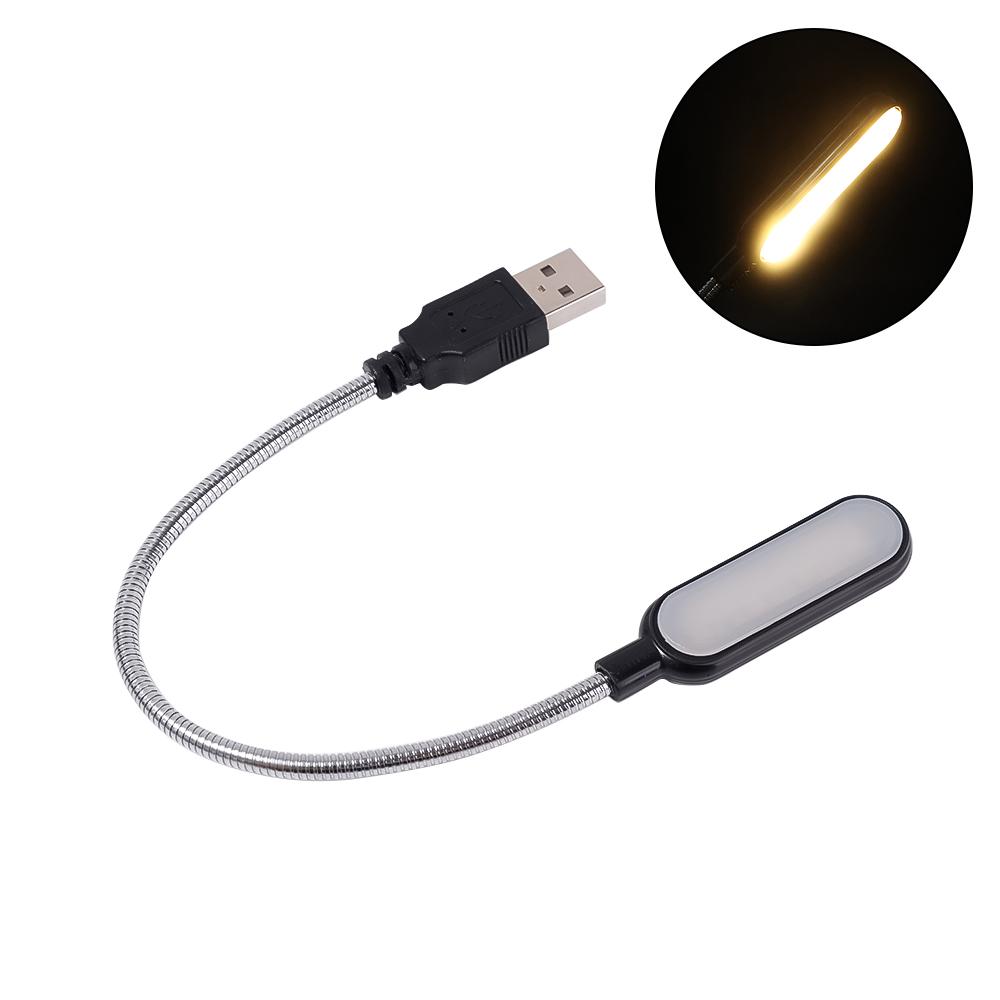 USB-светильник для книг, портативный мини-ночник, гибкий, сгибаемый, для чтения, настольная лампа, ПК, компьютер, ноутбук