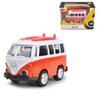 1/36 Cartoon T1 Cartoon Metal Model Cart Toy Boys Light Sound Pull Back Bus Toy Child Birthday Gift Music Car