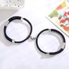 2pcs Paired Bracelet Couple Lover 'S Adjustable Rope Heart Magnet Attract Each Other Stainless Steel Charm Accessories One Pair