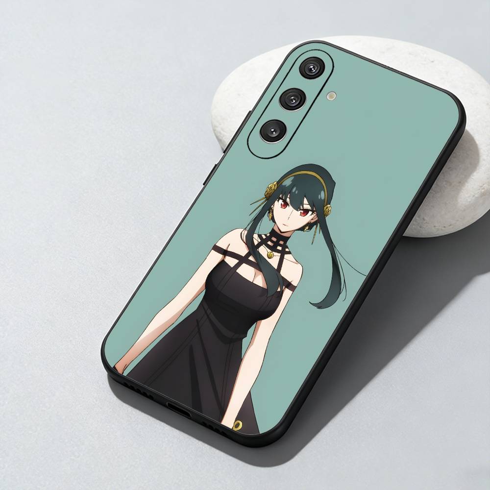 Waifu Y-YOR Killer Spy Family Phone Case For Samsung Galaxy A73,A72,A71,A70,A52,A51 Others Soft Black Cover