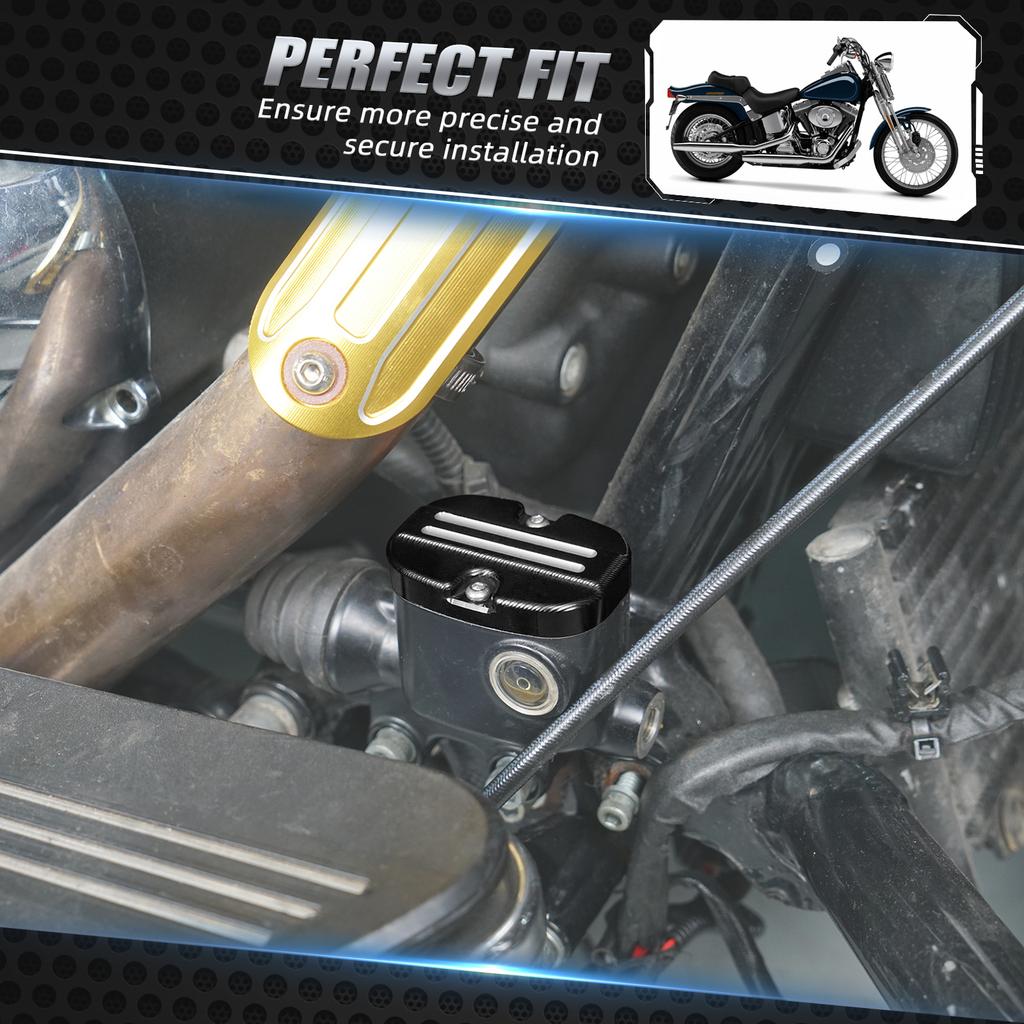 For Harley Road King FLHR FLHRXS Street Glide FLHX FLHXS Road Glide FLTRX FLTRXS FLHXSE Brake Master Cylinder Cap Cover 46463-08