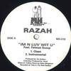 12-дюймовая пластинка RAZAH - Im n Luv Wit U MH010 MANHOOD 2004 US Рэп и хип-хоп/R&B Б/У