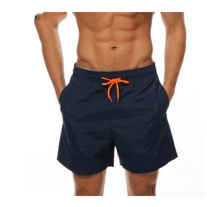 Men's Casual Shorts Solid Color Simple Waterproof Beach Shorts Men’s