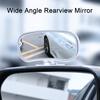 Rectangular Car Blind Spot Rearview Mirror Easy To Install Adjustable Angle Auto Convex Wide Angle