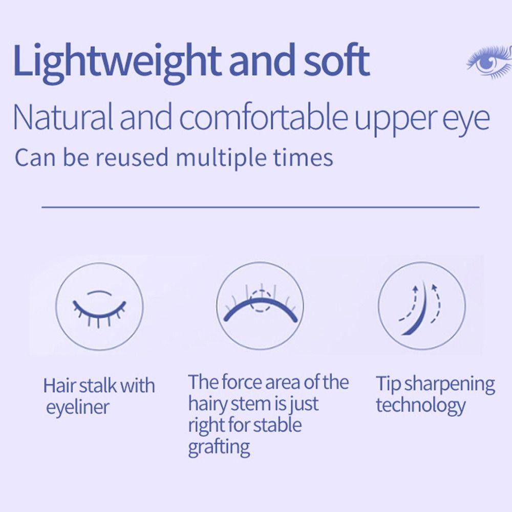 Japanese Style 3D Upper Lashes White Manga Lashes  for Halloween Party Stage Masquerade