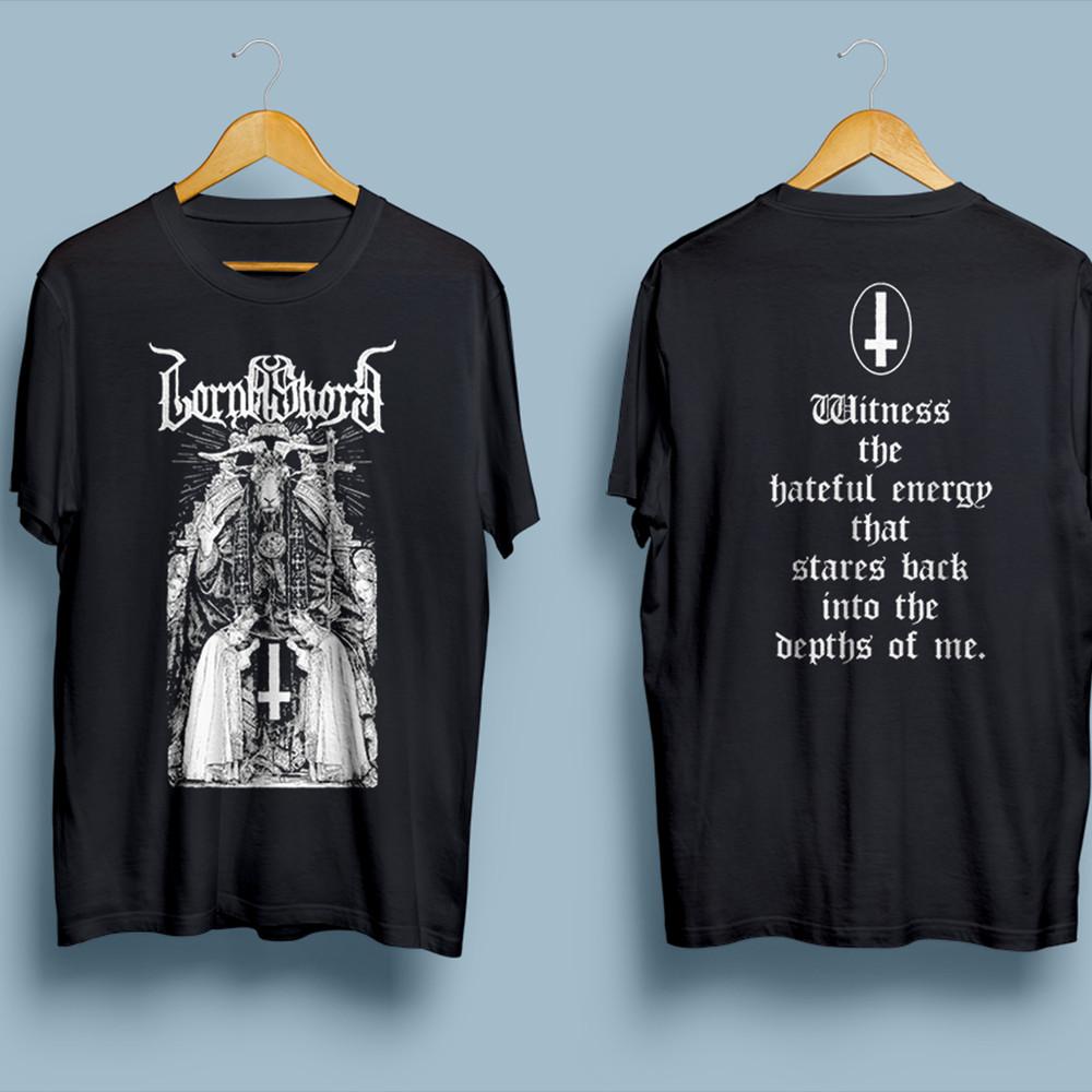 ГОРЯЧАЯ НОВИНКА Черная футболка группы Lorna Shore Хлопок Все размеры S-5XL JJ3919 Унисекс Футболка